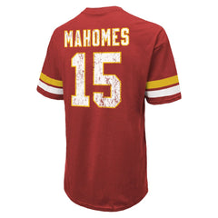 Patrick Mahomes Kansas City Chiefs Majestic Threads Name & Number Oversize Fit T-Shirt - Red on sale