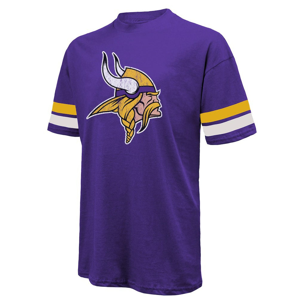 Justin Jefferson Minnesota Vikings Majestic Threads Name & Number Oversized Fit T-Shirt - Purple cheap