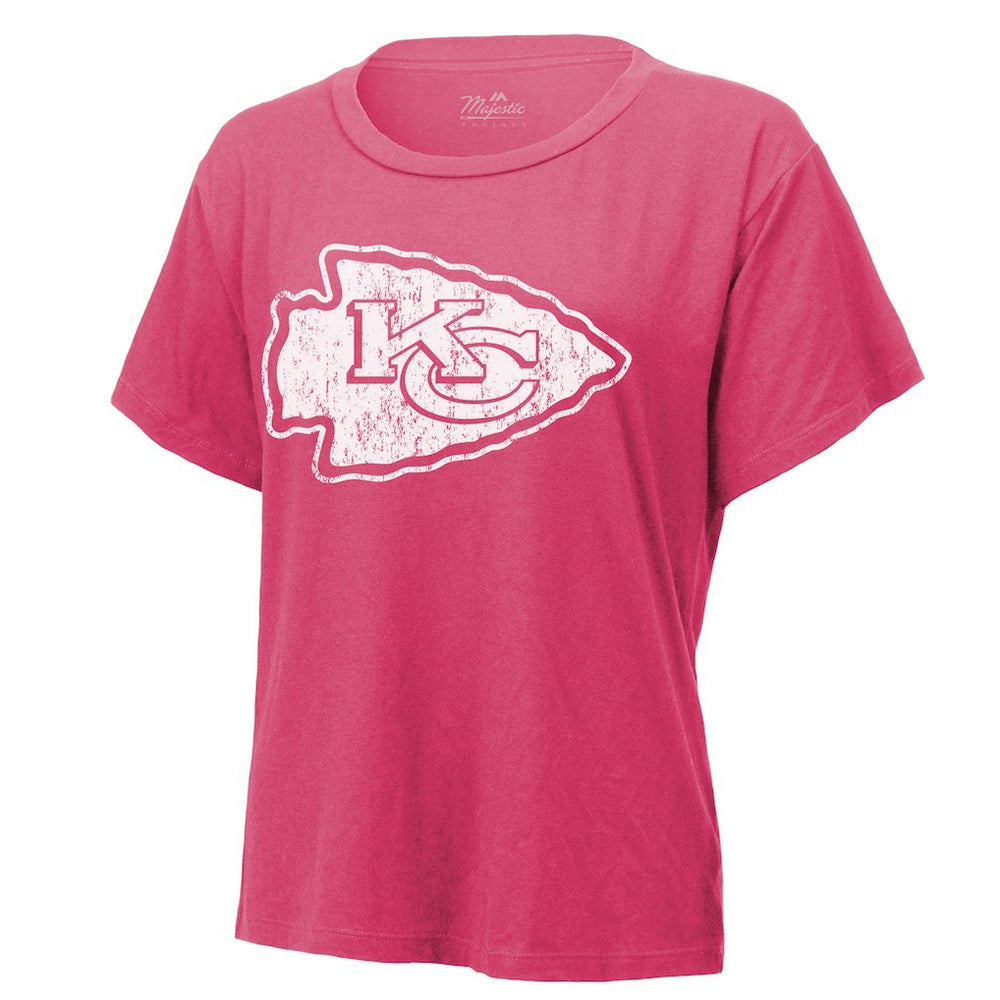 Patrick Mahomes Kansas City Chiefs Majestic Threads Women's Name & Number T-Shirt - Pink online