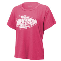 Patrick Mahomes Kansas City Chiefs Majestic Threads Women's Name & Number T-Shirt - Pink online