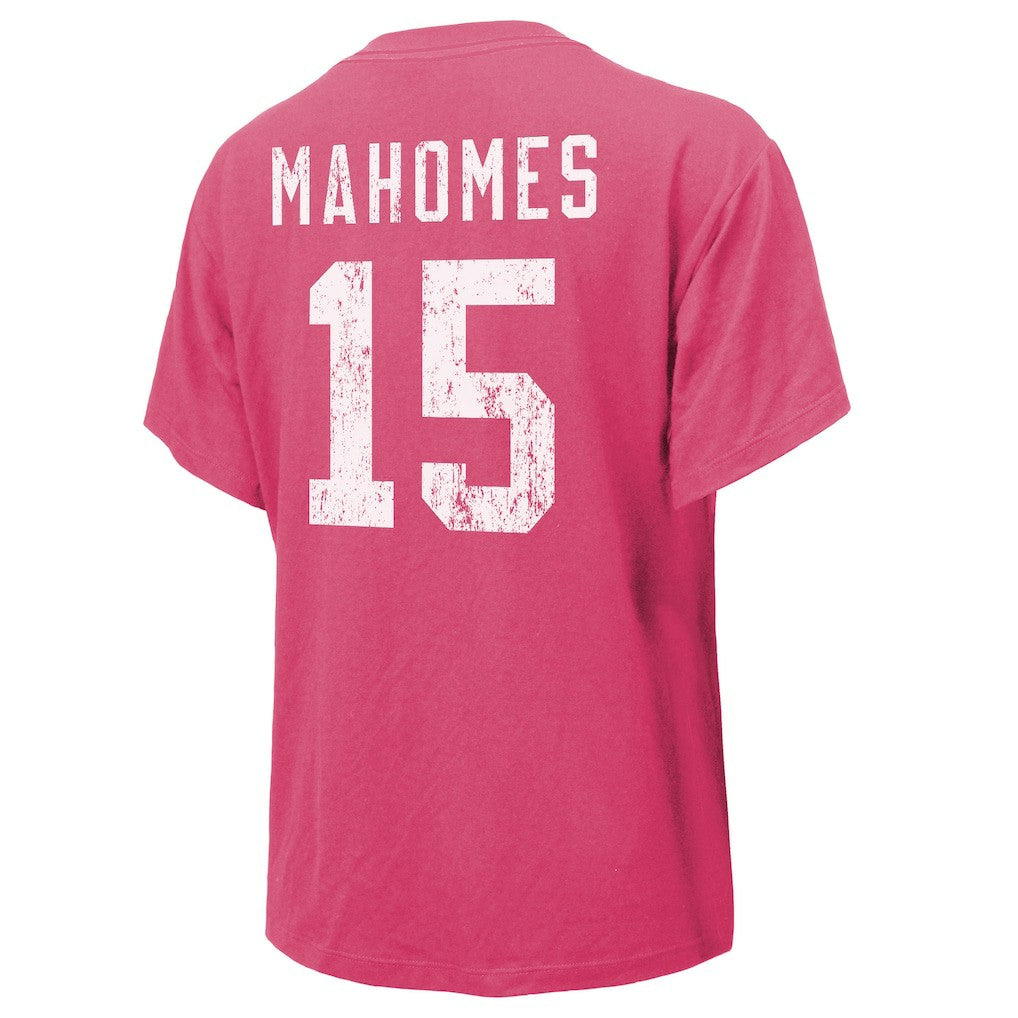 Patrick Mahomes Kansas City Chiefs Majestic Threads Women's Name & Number T-Shirt - Pink online
