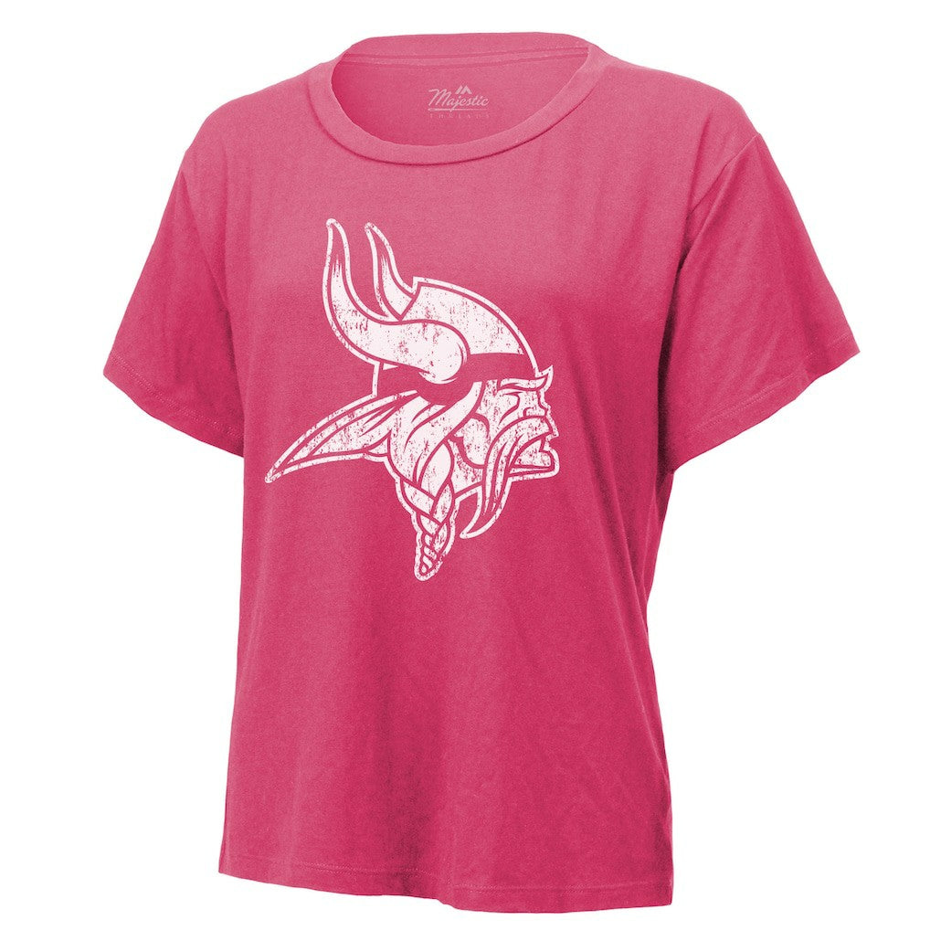 Justin Jefferson Minnesota Vikings Majestic Threads Women's Name & Number T-Shirt - Pink on sale