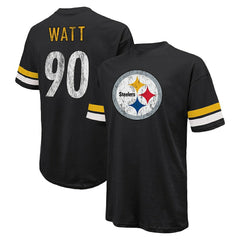 T.J. Watt Pittsburgh Steelers Majestic Threads Name & Number Oversize Fit T-Shirt - Black cheap