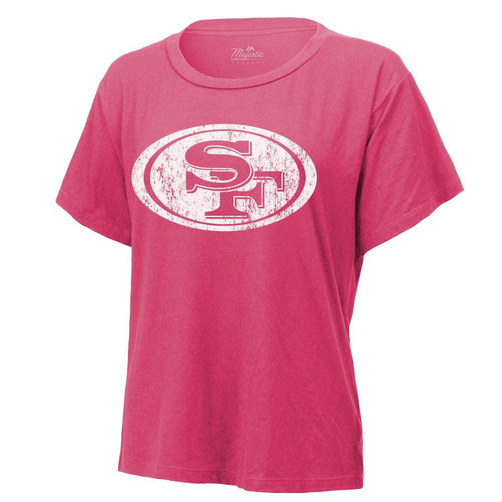 Christian McCaffrey San Francisco 49ers Majestic Threads Women's Name & Number T-Shirt - Pink online