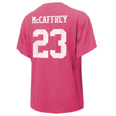 Christian McCaffrey San Francisco 49ers Majestic Threads Women's Name & Number T-Shirt - Pink online