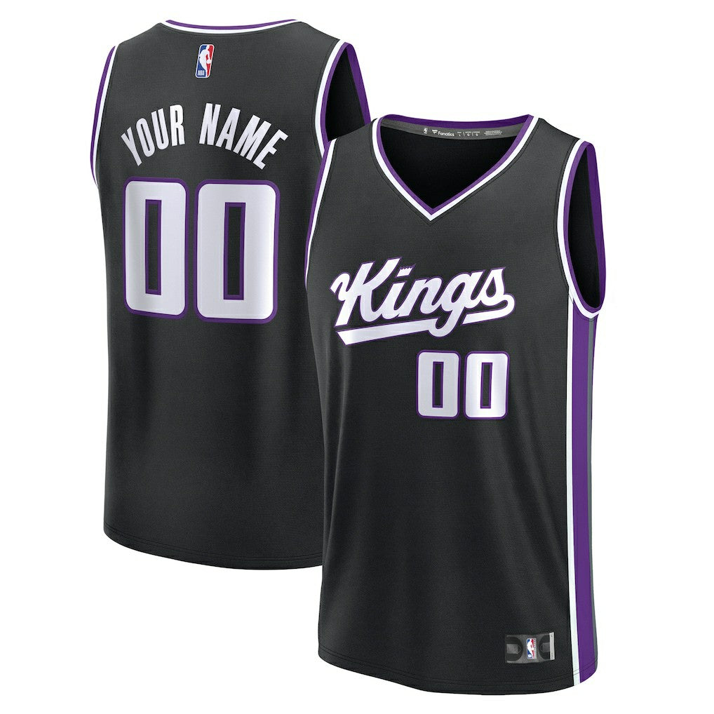 Sacramento Kings Fast Break Custom Jersey - Icon Edition - Black cheap