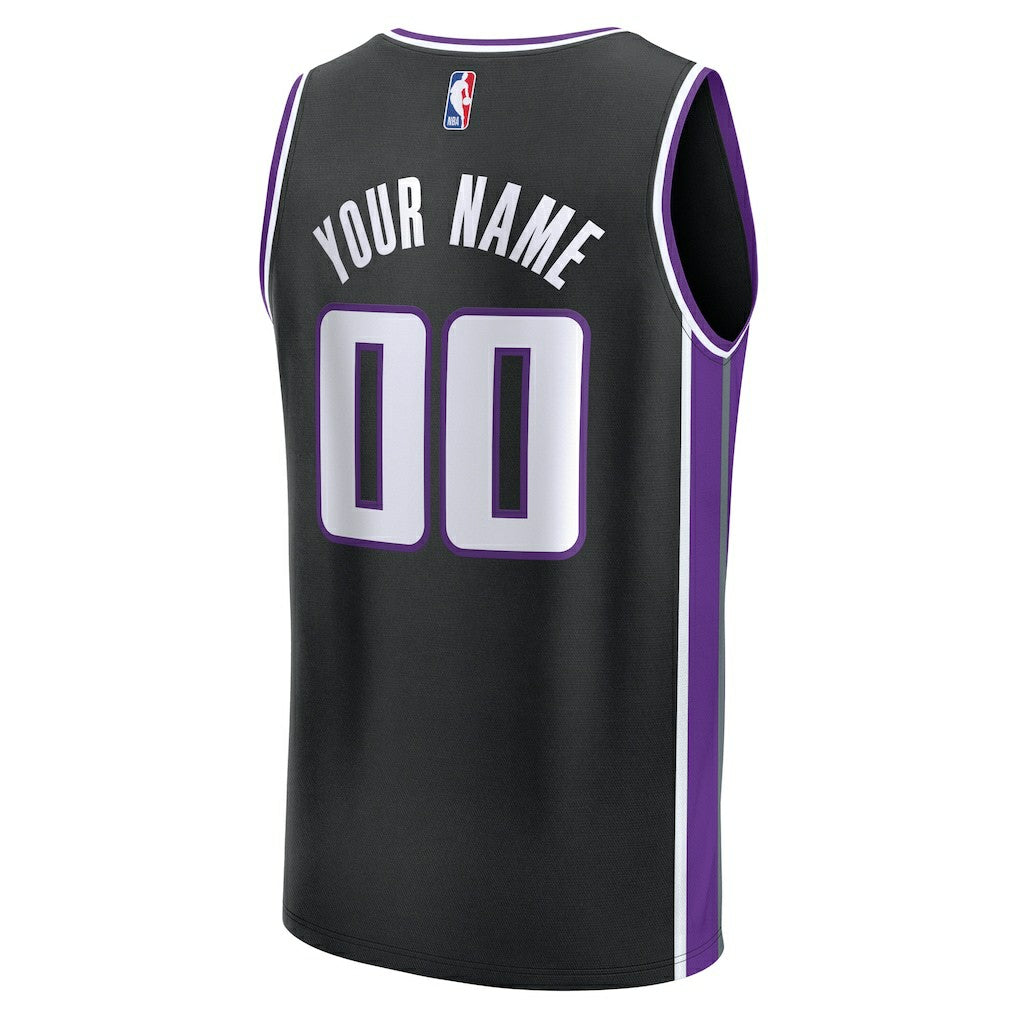 Sacramento Kings Fast Break Custom Jersey - Icon Edition - Black cheap