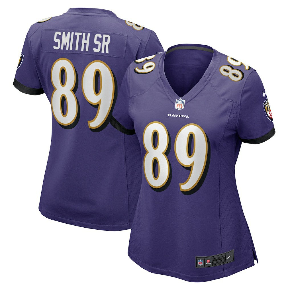 Steve Smith Sr. Baltimore Ravens Women's Retired Player Game Jersey - Purple sale