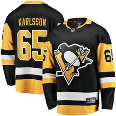 Erik Karlsson Pittsburgh Penguins Fanatics Home Breakaway Jersey - Black Jerseys