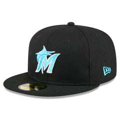Miami Marlins 2024 Father's Day 59FIFTY Fitted Hat Black