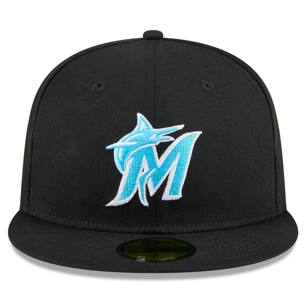 Miami Marlins 2024 Father's Day 59FIFTY Fitted Hat Black