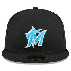 Miami Marlins 2024 Father's Day 59FIFTY Fitted Hat Black