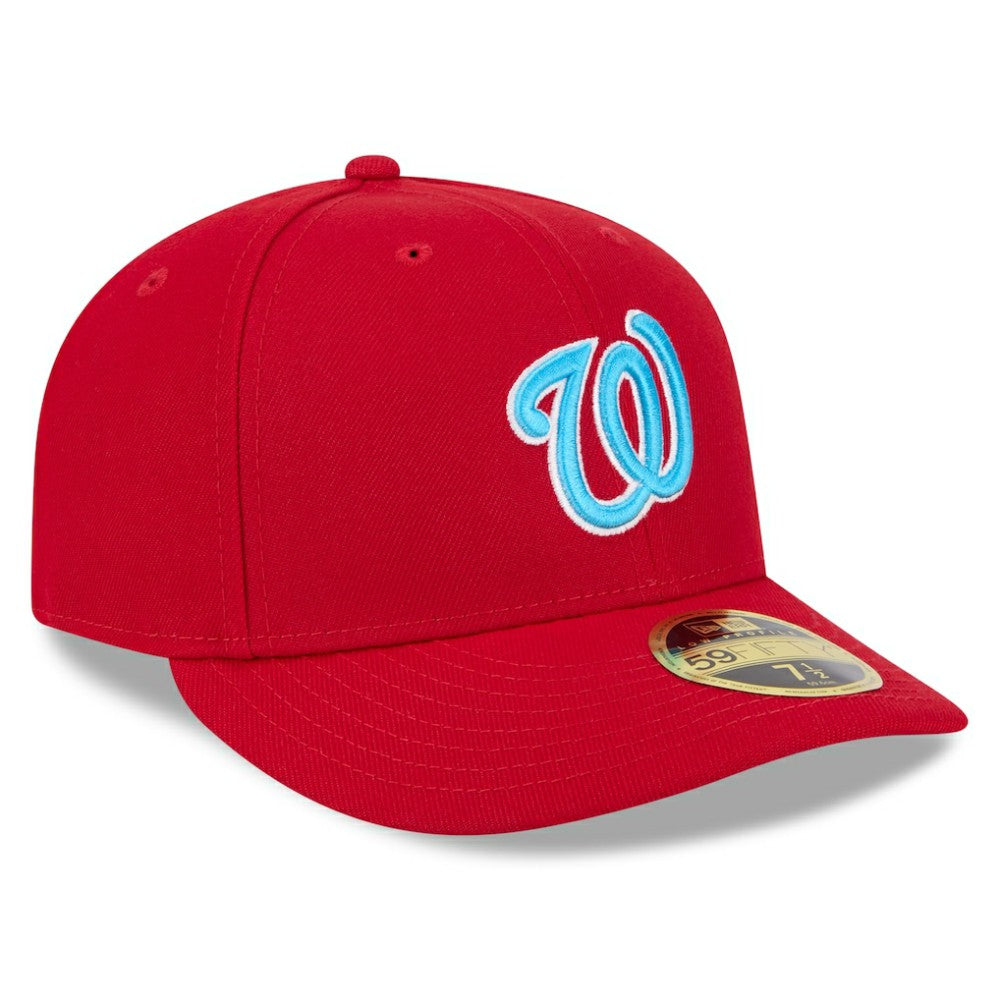 Washington Nationals 2024 Father's Day Low Profile 59FIFTY Fitted Hat Red