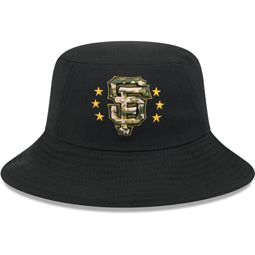 San Francisco Giants 2024 Armed Forces Day Bucket Hat Black