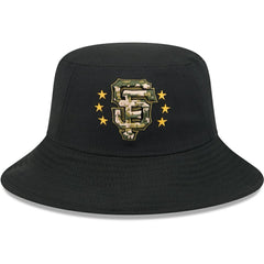 San Francisco Giants 2024 Armed Forces Day Bucket Hat Black