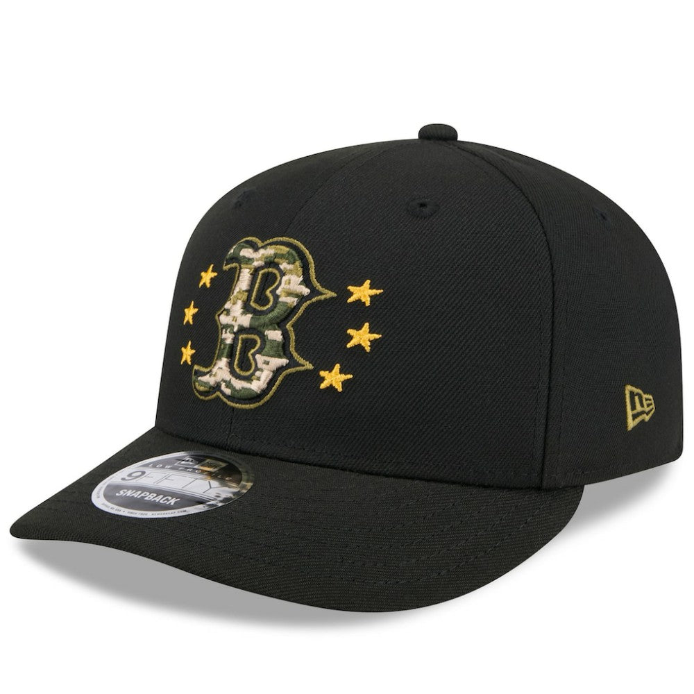 Boston Red Sox 2024 Armed Forces Day Low Profile 9FIFTY Snapback Hat Black