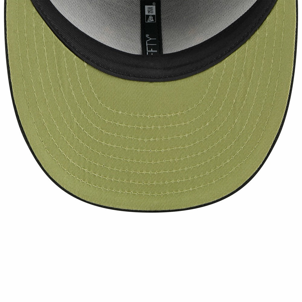 Miami Marlins 2024 Armed Forces Day Low Profile 9FIFTY Snapback Hat Black