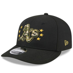Athletics 2024 Armed Forces Day Low Profile 9FIFTY Snapback Hat Black