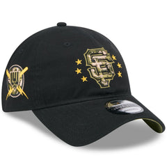 San Francisco Giants 2024 Armed Forces Day 9TWENTY Adjustable Hat Black