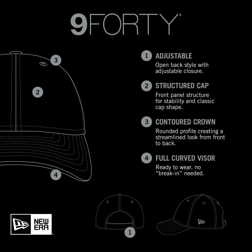 Miami Marlins 2024 Armed Forces Day 9FORTY Adjustable Hat Black