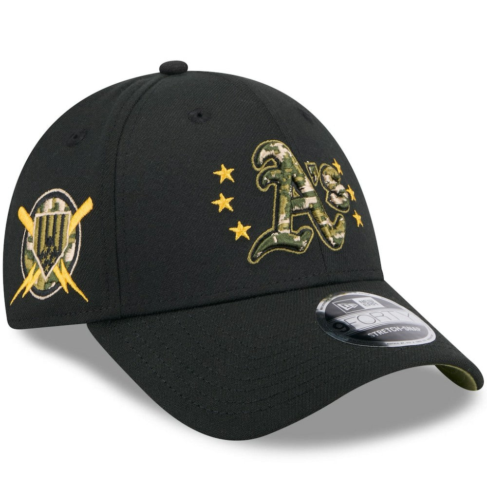 Athletics 2024 Armed Forces Day 9FORTY Adjustable Hat Black