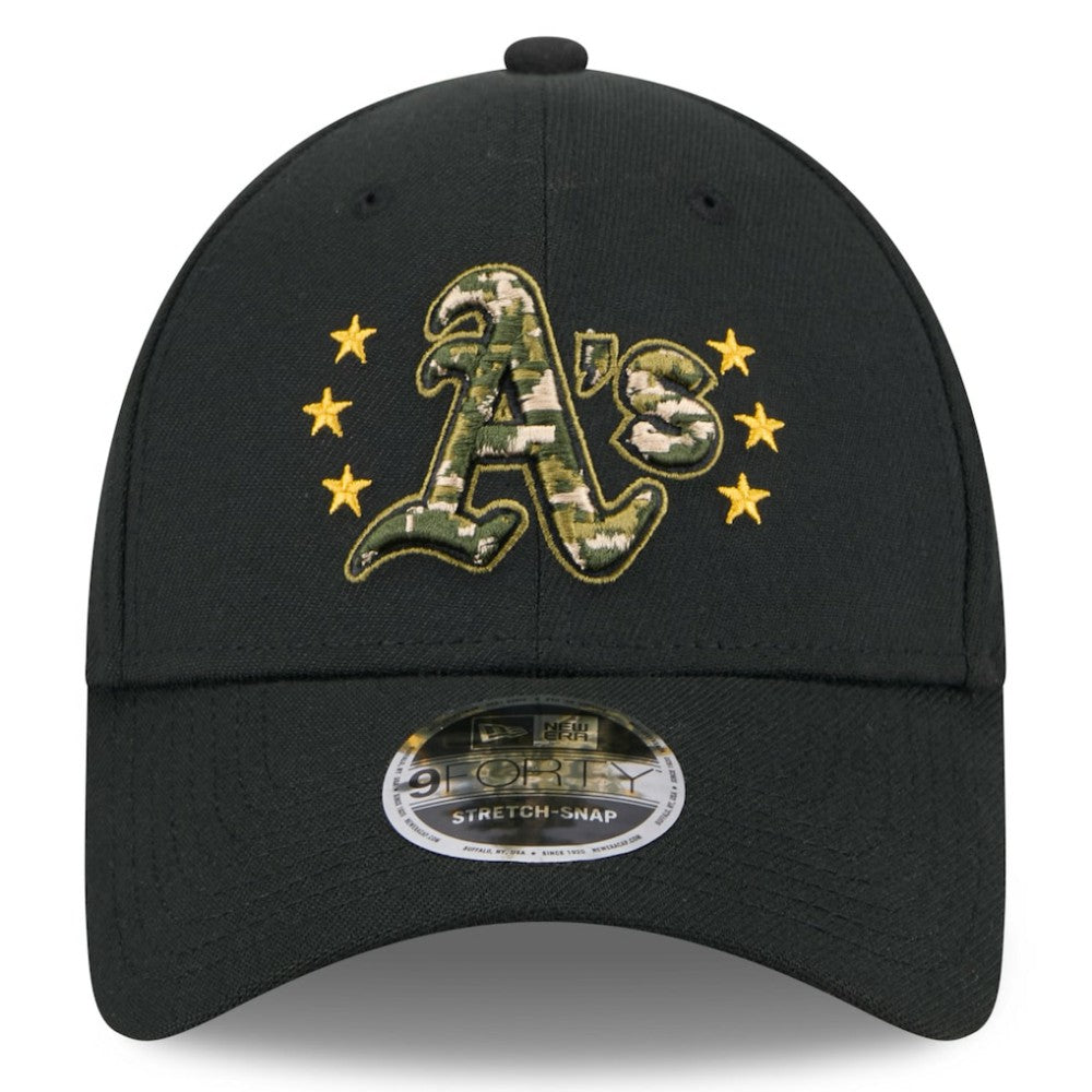 Athletics 2024 Armed Forces Day 9FORTY Adjustable Hat Black