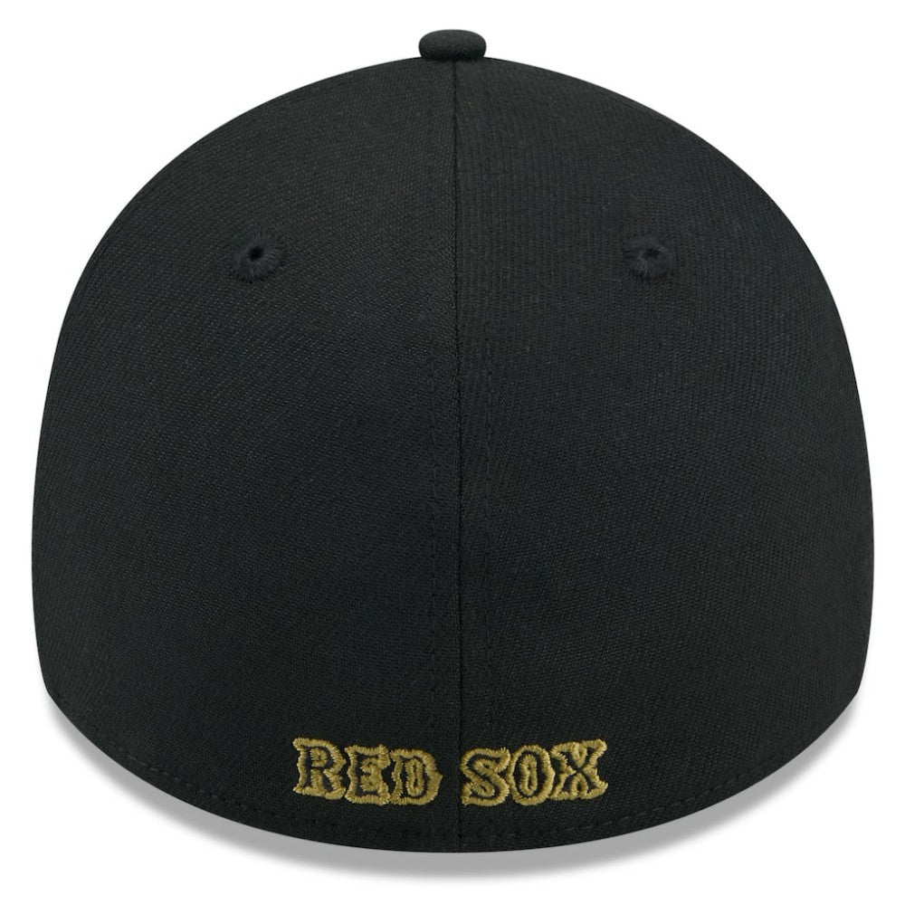 Boston Red Sox 2024 Armed Forces Day 39THIRTY Flex Hat Black