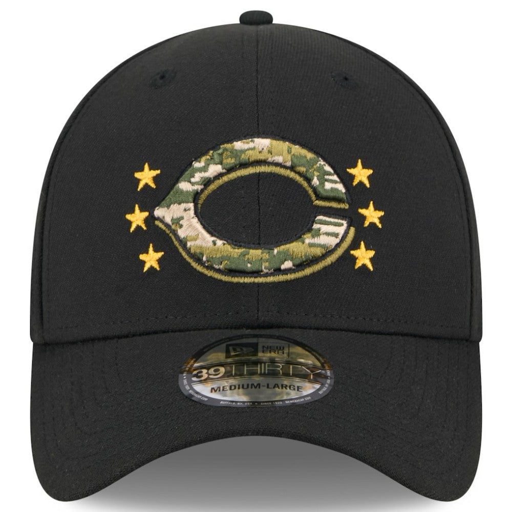 Cincinnati Reds 2024 Armed Forces Day 39THIRTY Flex Hat Black