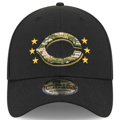 Cincinnati Reds 2024 Armed Forces Day 39THIRTY Flex Hat Black