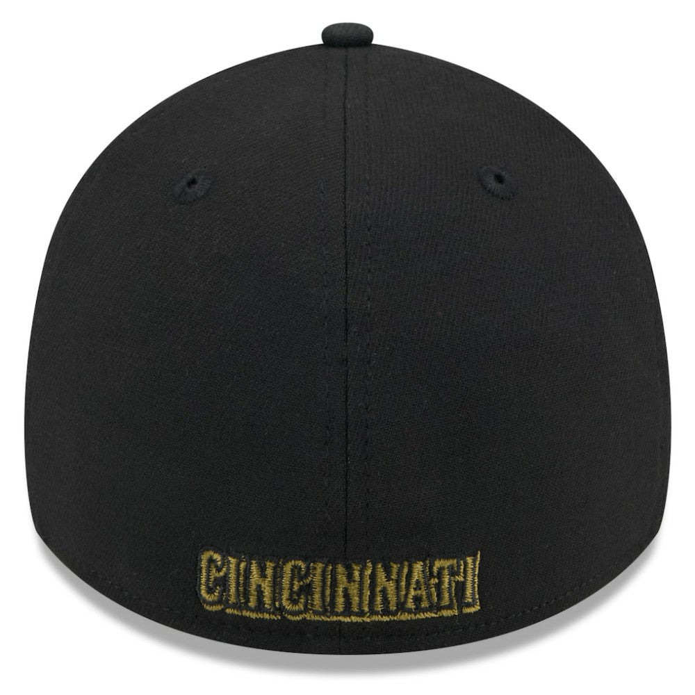 Cincinnati Reds 2024 Armed Forces Day 39THIRTY Flex Hat Black