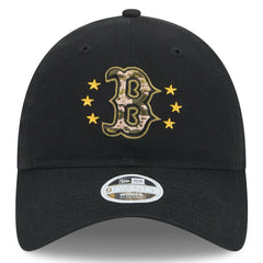 Boston Red Sox Women's 2024 Armed Forces Day 9TWENTY Adjustable Hat Black