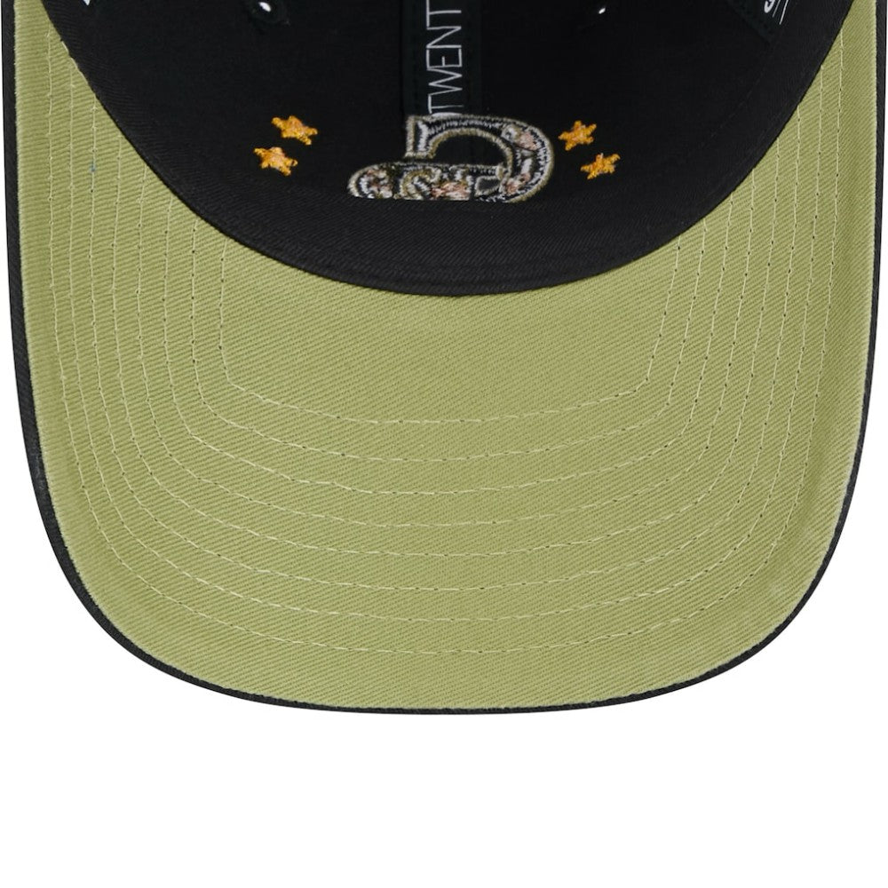 Colorado Rockies Women's 2024 Armed Forces Day 9TWENTY Adjustable Hat Black