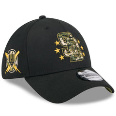 San Diego Padres 2024 Armed Forces Day 39THIRTY Flex Hat Black