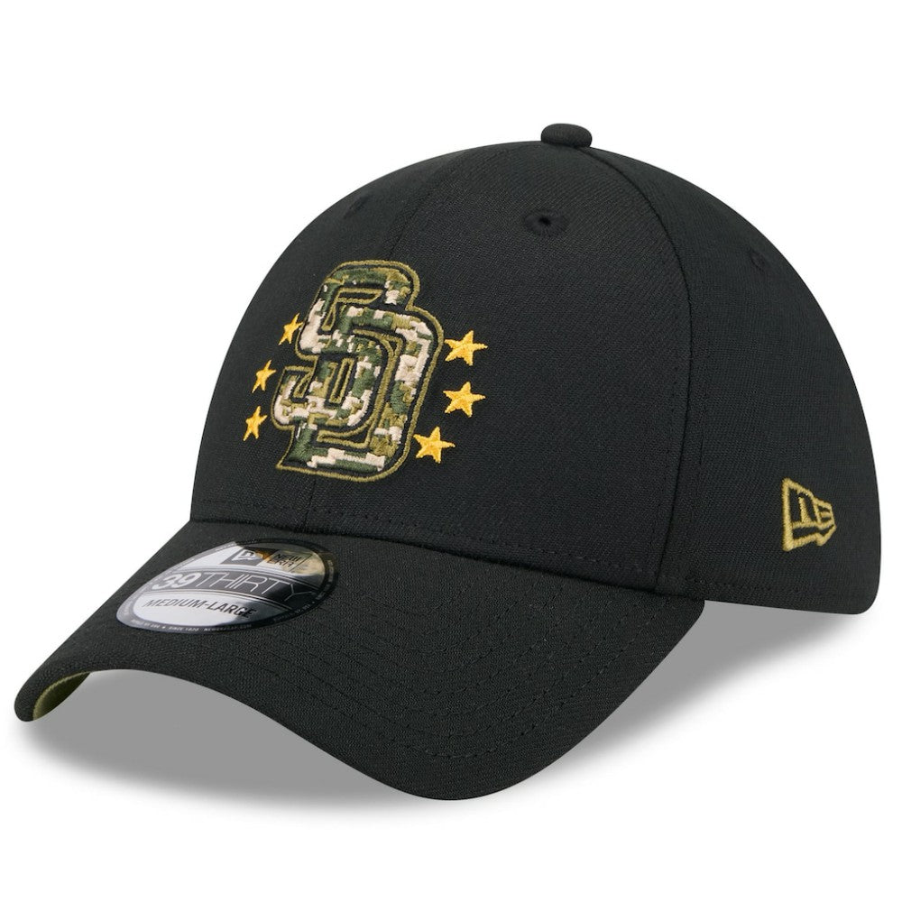 San Diego Padres 2024 Armed Forces Day 39THIRTY Flex Hat Black