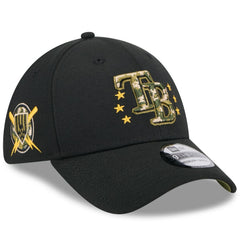 Tampa Bay Rays 2024 Armed Forces Day 39THIRTY Flex Hat Black