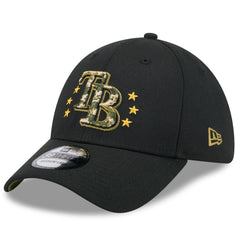 Tampa Bay Rays 2024 Armed Forces Day 39THIRTY Flex Hat Black