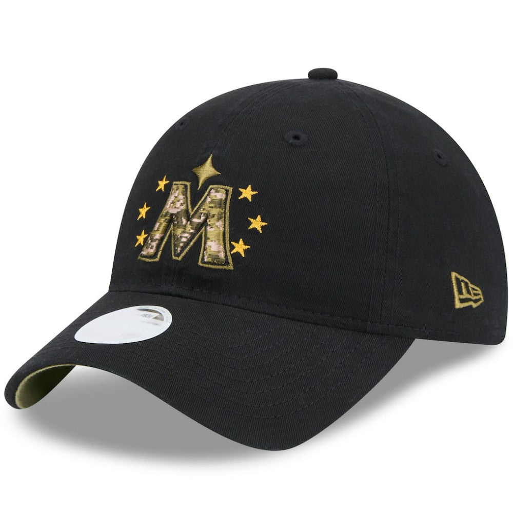 Minnesota Twins Women's 2024 Armed Forces Day 9TWENTY Adjustable Hat Black