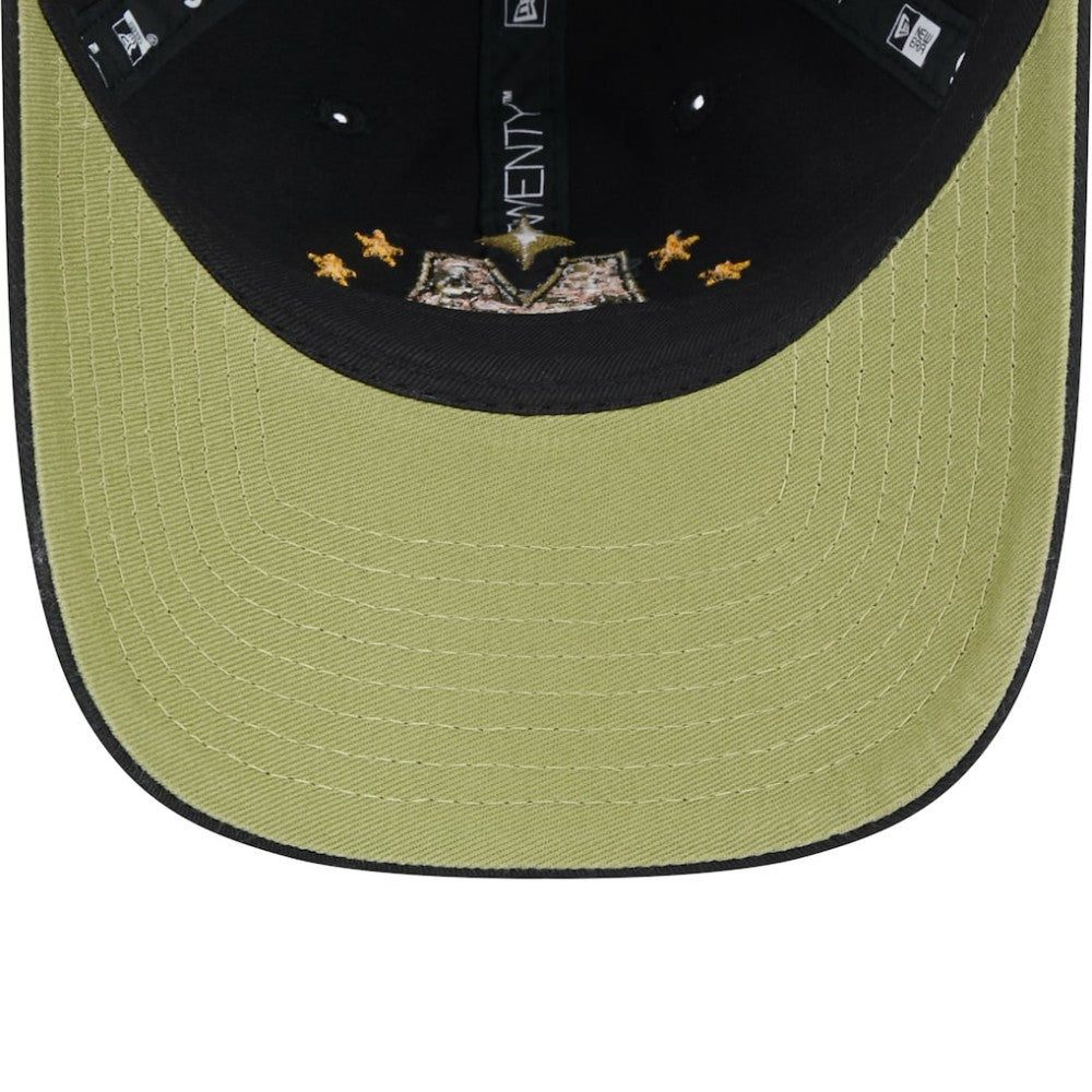 Minnesota Twins Women's 2024 Armed Forces Day 9TWENTY Adjustable Hat Black