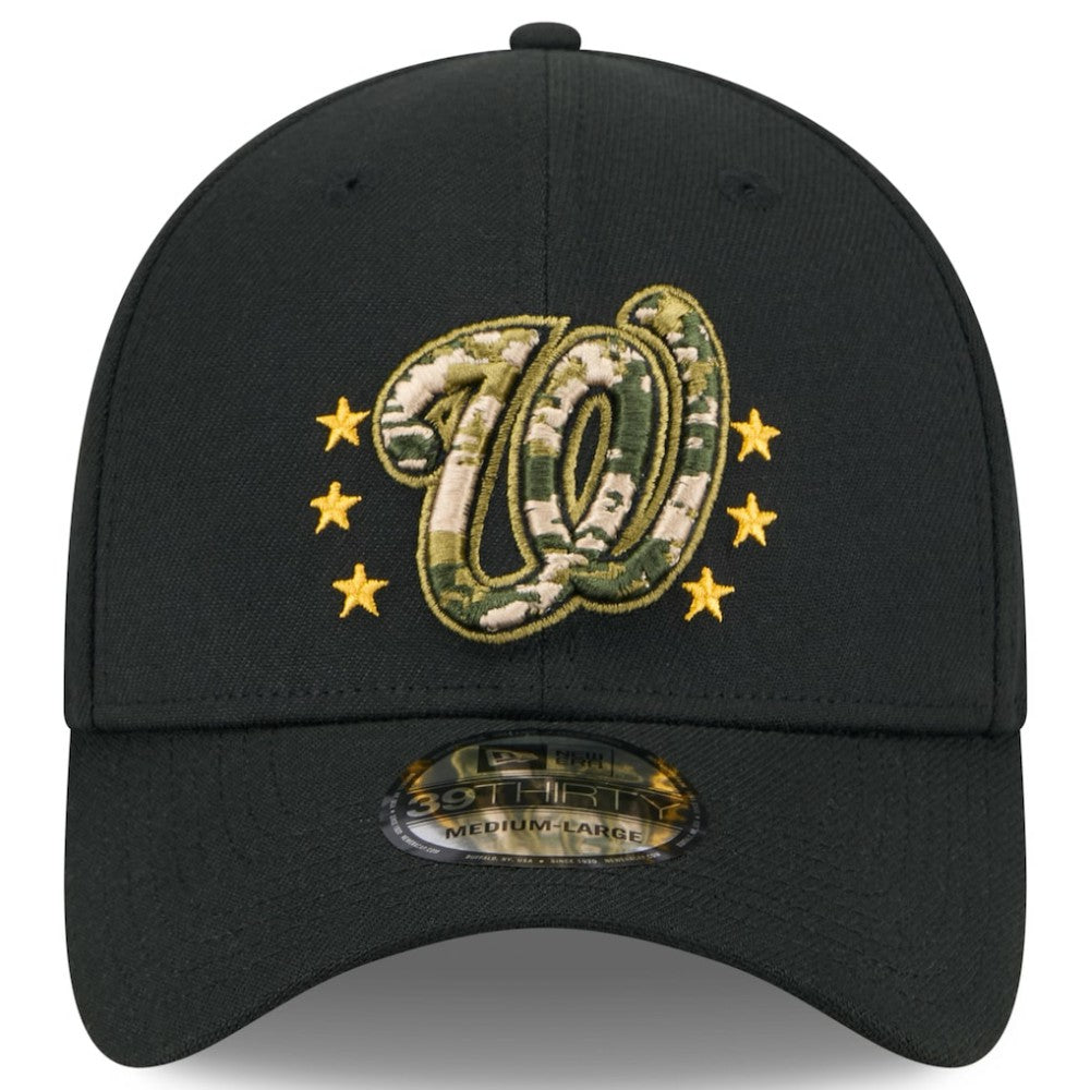 Washington Nationals 2024 Armed Forces Day 39THIRTY Flex Hat Black