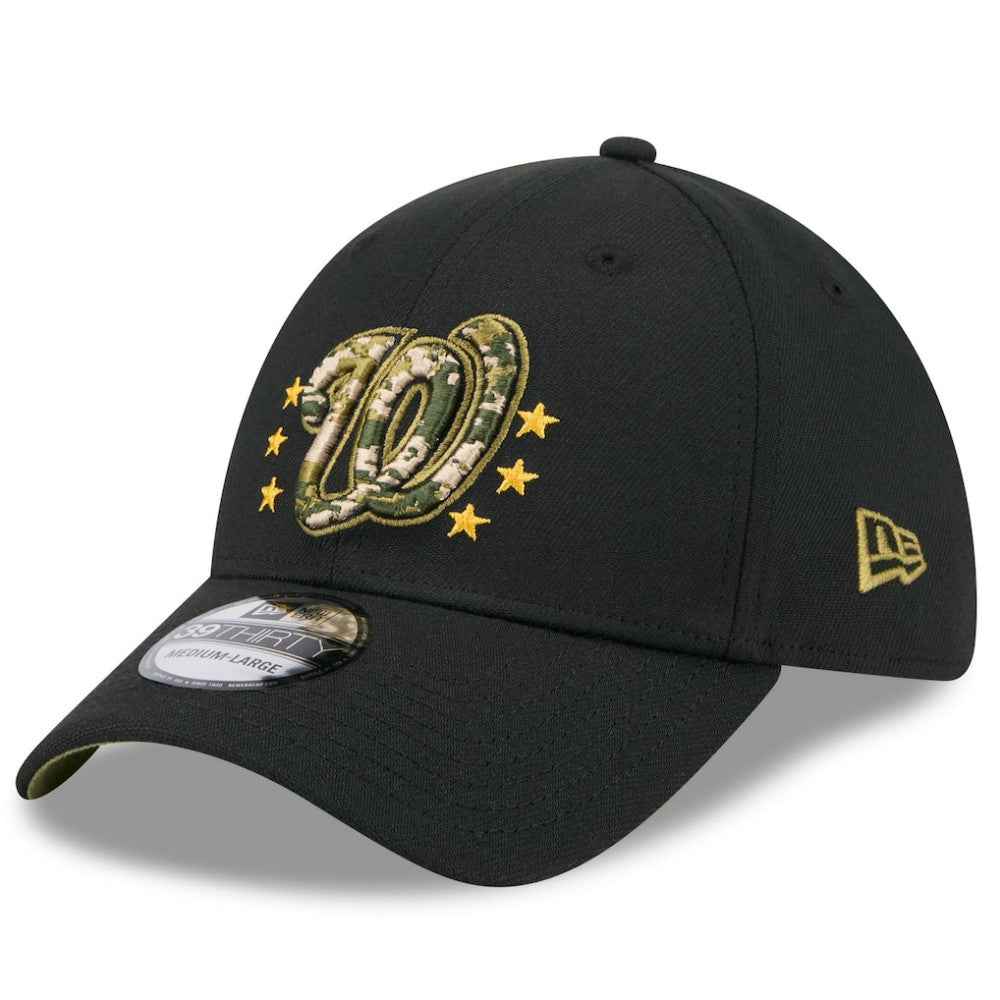 Washington Nationals 2024 Armed Forces Day 39THIRTY Flex Hat Black