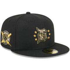 Detroit Tigers 2024 Armed Forces Day On-Field 59FIFTY Fitted Hat Black