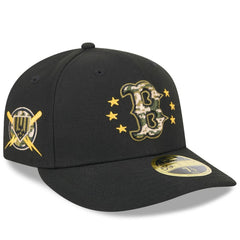Boston Red Sox 2024 Armed Forces Day Low Profile 59FIFTY Fitted Hat Black