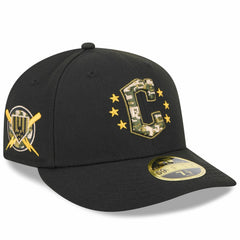 Cleveland Guardians 2024 Armed Forces Day Low Profile 59FIFTY Fitted Hat Black