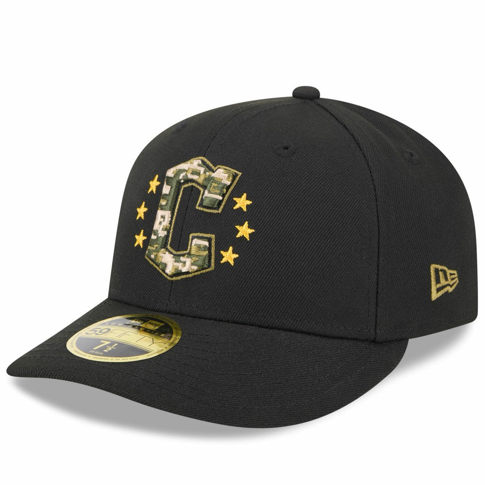 Cleveland Guardians 2024 Armed Forces Day Low Profile 59FIFTY Fitted Hat Black