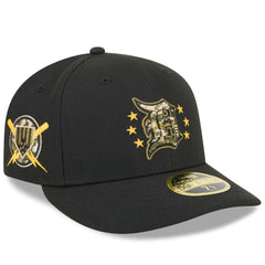 Detroit Tigers 2024 Armed Forces Day Low Profile 59FIFTY Fitted Hat Black