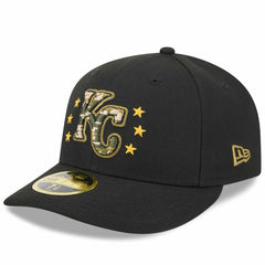 Kansas City Royals 2024 Armed Forces Day Low Profile 59FIFTY Fitted Hat Black