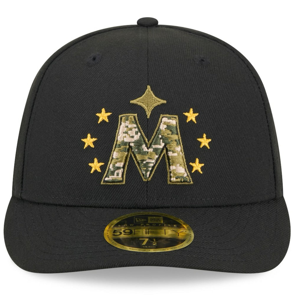 Minnesota Twins 2024 Armed Forces Day Low Profile 59FIFTY Fitted Hat Black