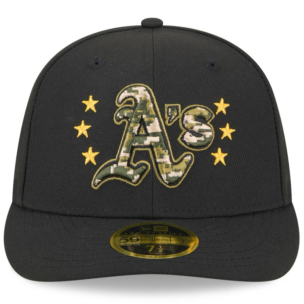 Athletics 2024 Armed Forces Day Low Profile 59FIFTY Fitted Hat Black