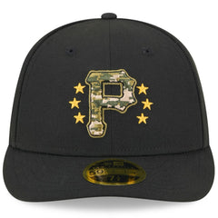 Pittsburgh Pirates 2024 Armed Forces Day Low Profile 59FIFTY Fitted Hat Black