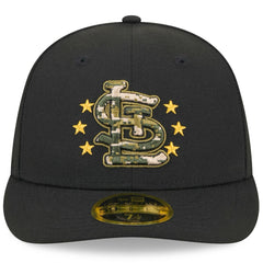 St. Louis Cardinals 2024 Armed Forces Day Low Profile 59FIFTY Fitted Hat Black
